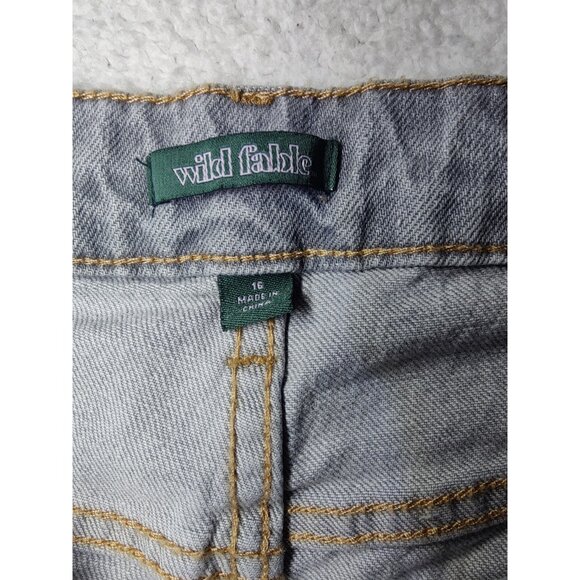 Wild Fable Gray Mid Rise 90s Relaxed Straight EasyRigid Jeans 16 NWT - Picture 9 of 9